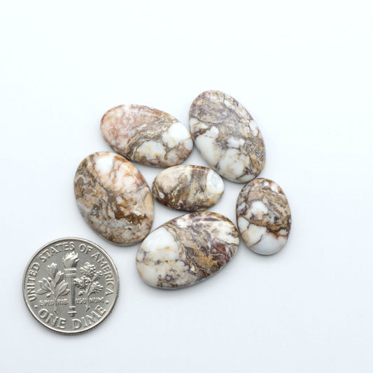 Wild Horse Cabochon are a magnificent addition to any collection. Natural magnesite stones feature a design that will add beauty to any jewelry design.