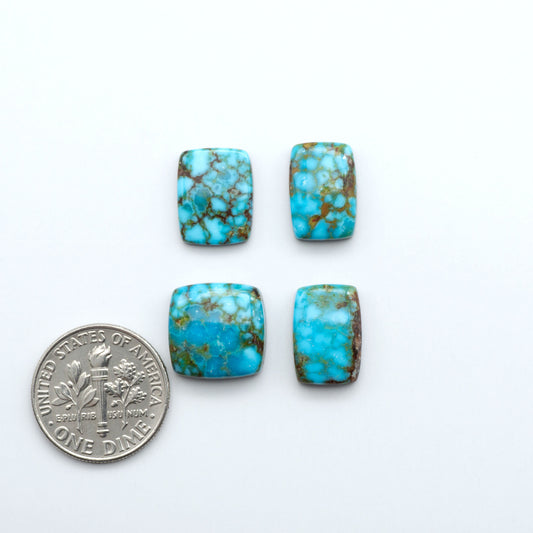 Kingman Turquoise Cabochons are a staple in the jewelry industry, known for their stunning blue-green color. Perfect for necklaces, earrings, and more!