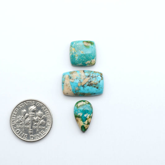 Sonoran Mountain Turquoise showcases a stunning blend of blue and green hues and natural patterns that make it a must-have for any jewelry collection.