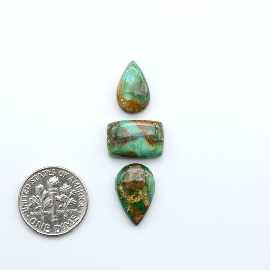 Sonoran Mountain Turquoise showcases a stunning blend of blue and green hues and natural patterns that make it a must-have for any jewelry collection.