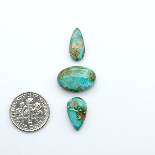 Sonoran Mountain Turquoise showcases a stunning blend of blue and green hues and natural patterns that make it a must-have for any jewelry collection.