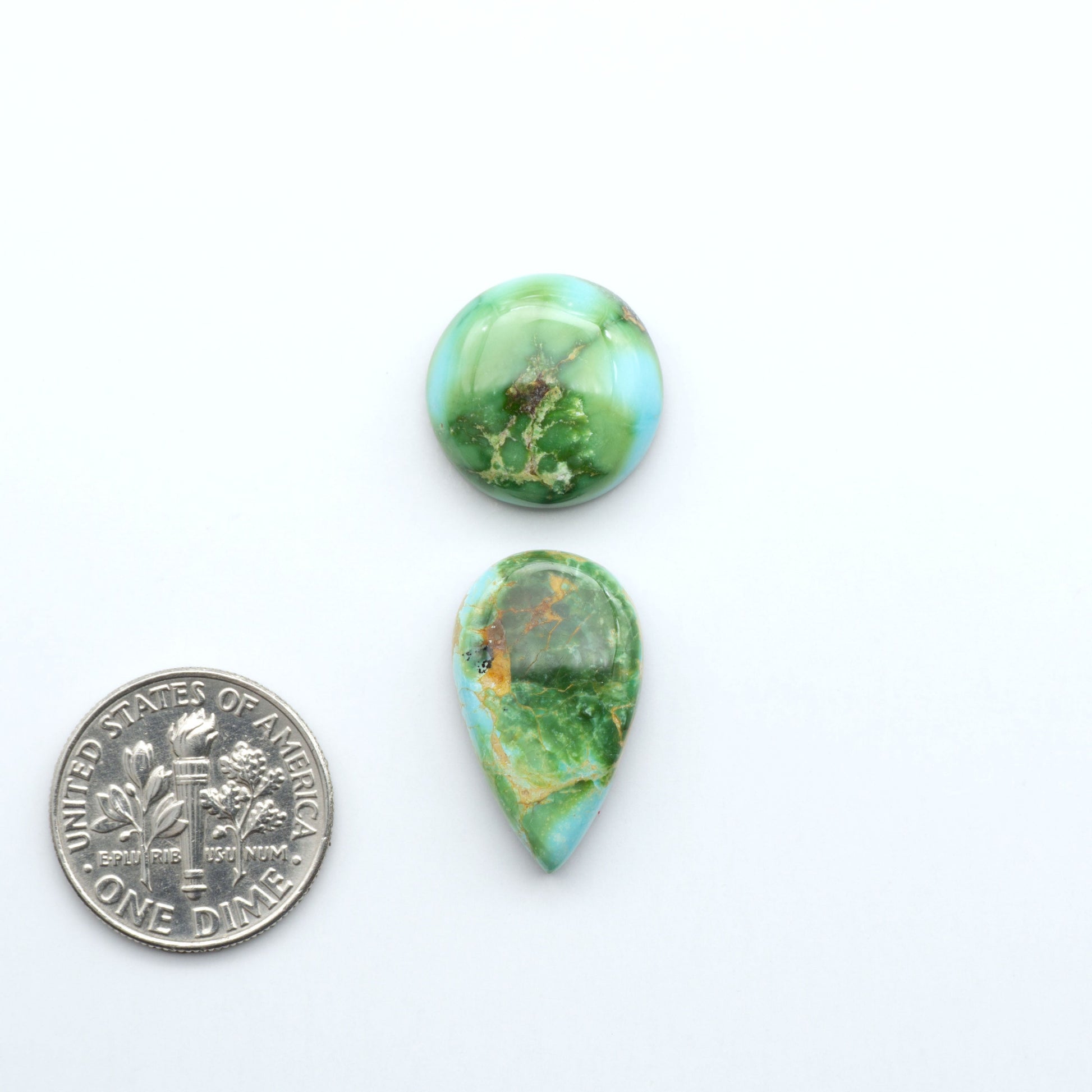 Sonoran Mountain Turquoise showcases a stunning blend of blue and green hues and natural patterns that make it a must-have for any jewelry collection.