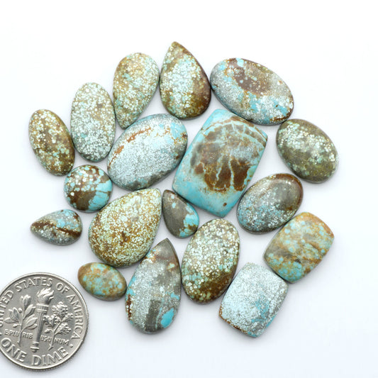 Number 8 Turquoise Cabochons have been selected for their quality and unique appearance. Don't miss the chance to add a one-of-a-kind piece to your collection.