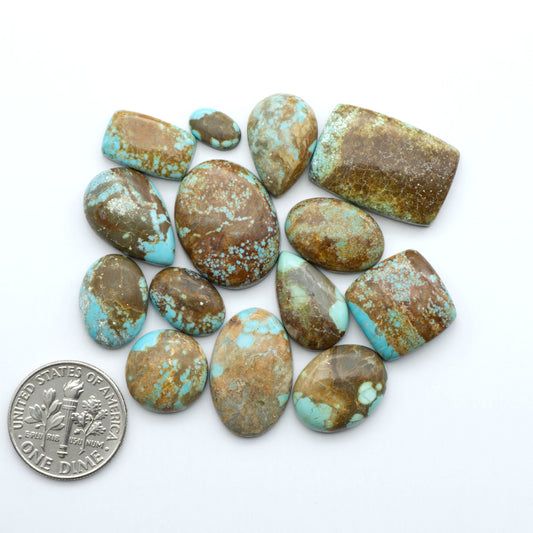 Number 8 Turquoise Cabochons have been selected for their quality and unique appearance. Don't miss the chance to add a one-of-a-kind piece to your collection.