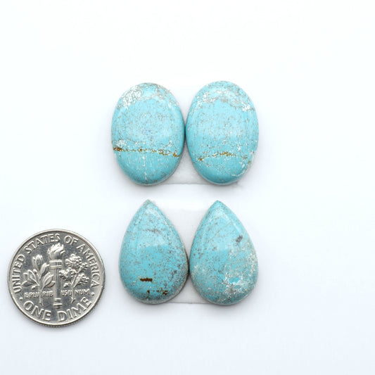 Number 8 Turquoise Cabochons have been selected for their quality and unique appearance. Don't miss the chance to add a one-of-a-kind piece to your collection.