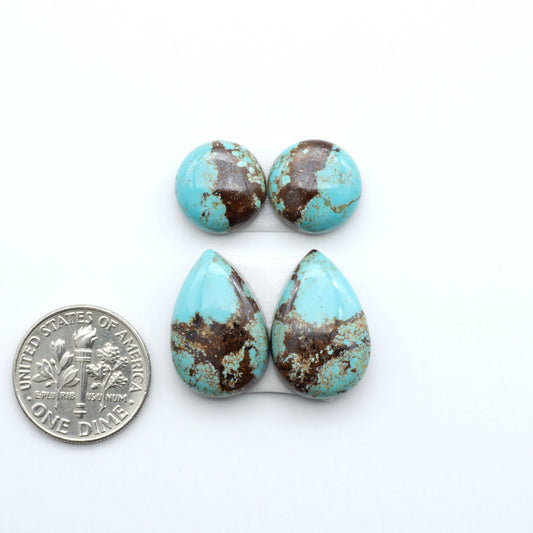 Number 8 Turquoise Cabochons have been selected for their quality and unique appearance. Don't miss the chance to add a one-of-a-kind piece to your collection.