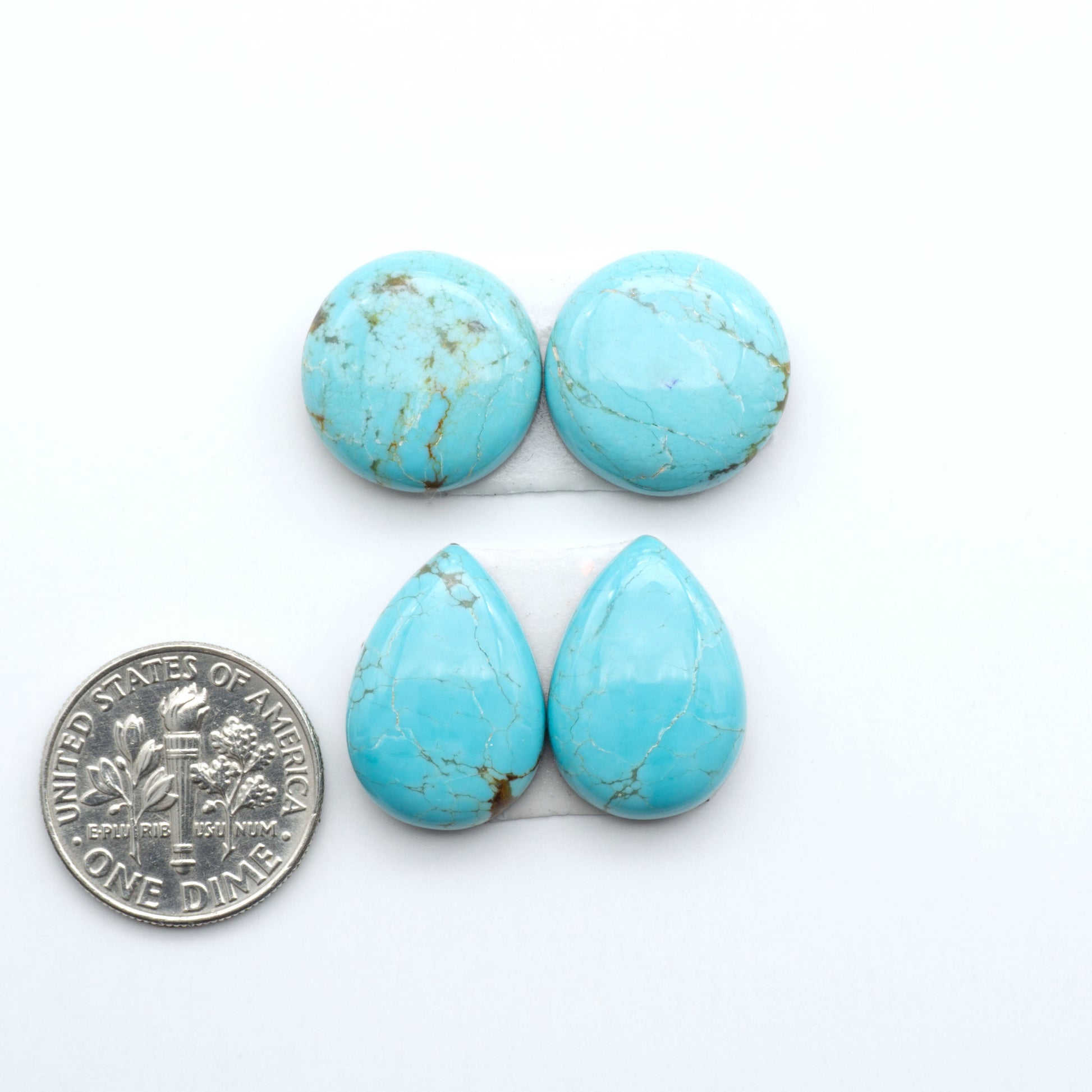 Number 8 Turquoise Cabochons have been selected for their quality and unique appearance. Don't miss the chance to add a one-of-a-kind piece to your collection.