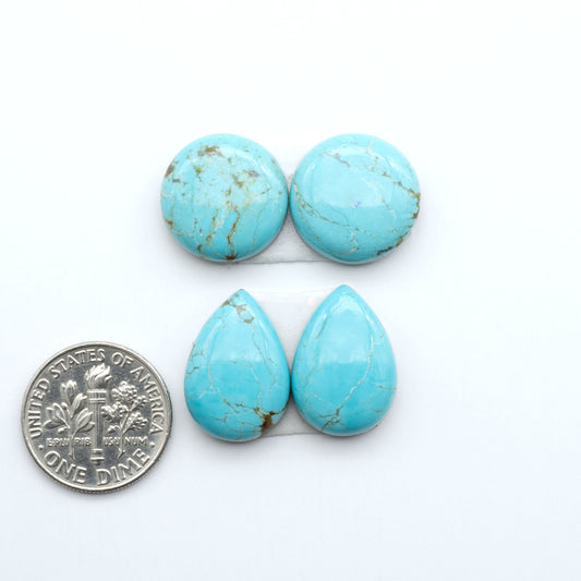 Number 8 Turquoise Cabochons have been selected for their quality and unique appearance. Don't miss the chance to add a one-of-a-kind piece to your collection.