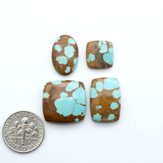 Number 8 Turquoise Cabochons have been selected for their quality and unique appearance. Don't miss the chance to add a one-of-a-kind piece to your collection.