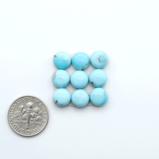 Enhance your jewelry designs with Pressed Turquoise Nugget Cabochons. Crafted from composite materials they add a captivating touch to your creations.