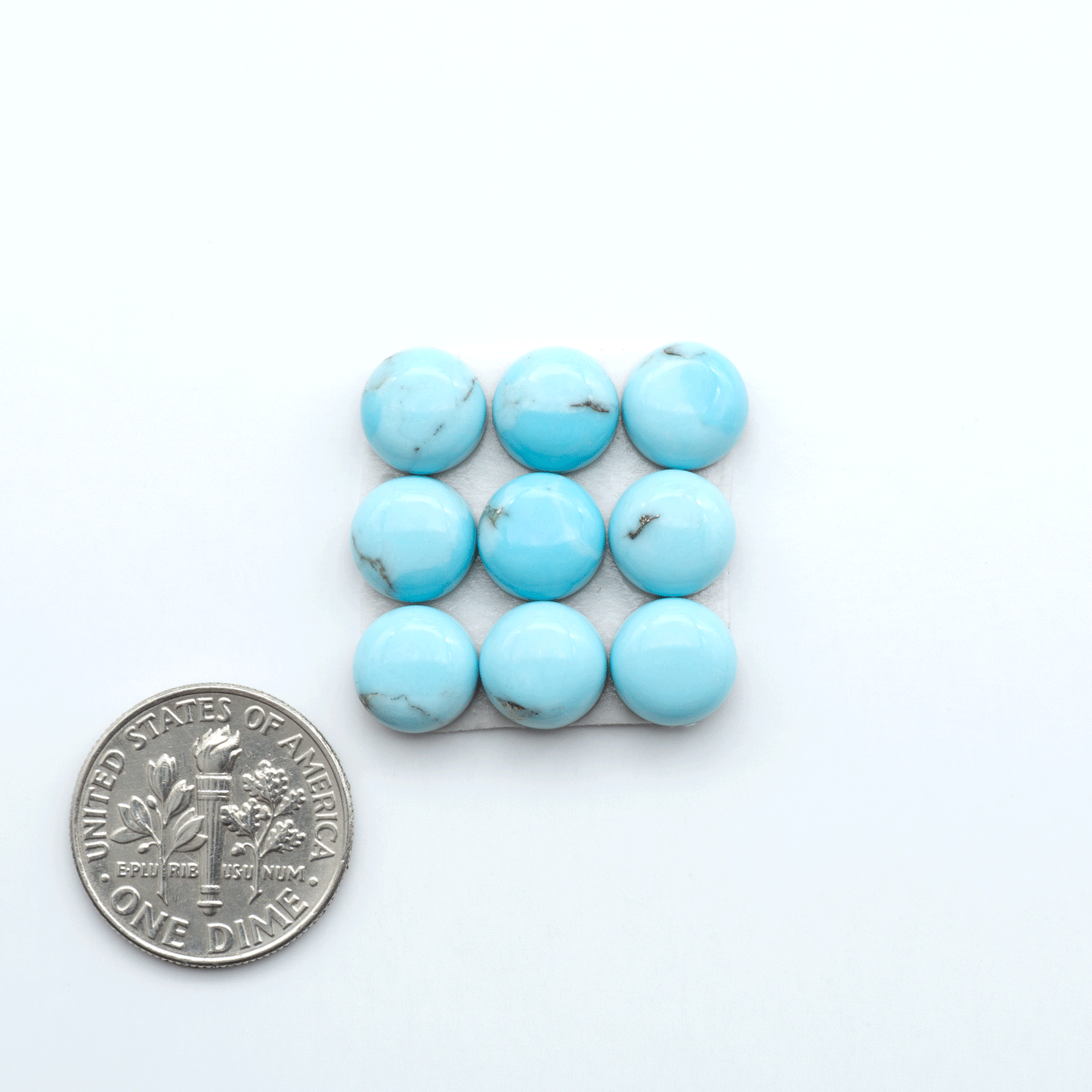 Enhance your jewelry designs with Pressed Turquoise Nugget Cabochons. Crafted from composite materials they add a captivating touch to your creations.