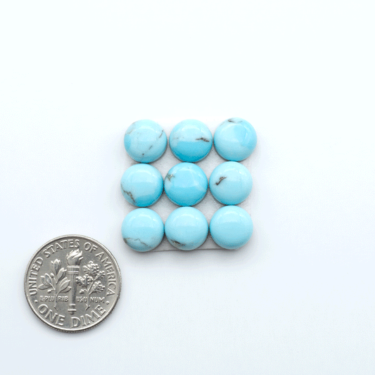 Enhance your jewelry designs with Pressed Turquoise Nugget Cabochons. Crafted from composite materials they add a captivating touch to your creations.
