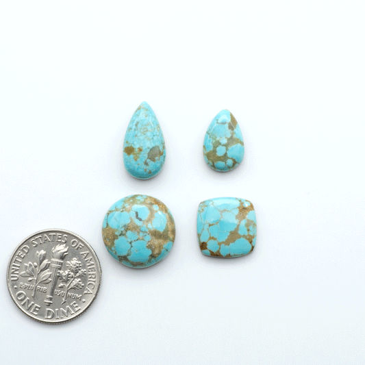 Number 8 Turquoise Cabochons have been selected for their quality and unique appearance. Don't miss the chance to add a one-of-a-kind piece to your collection.
