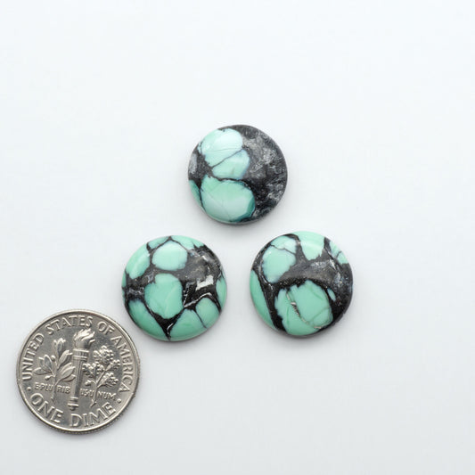 Shop Variscite cabochons with natural matrix patterns, ideal for silversmiths and jewelry makers creating custom rings and pendants.