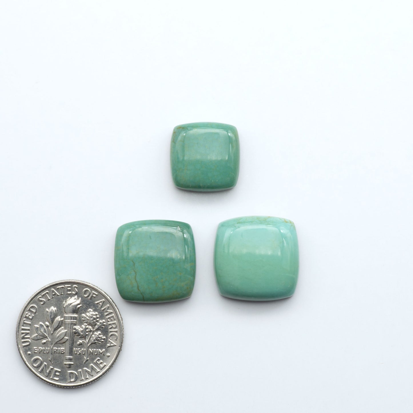 Experience the beauty of Turquoise Mountain Cabochons. With their distinctive blue and green color, these gemstones are perfect for any jewelry piece.