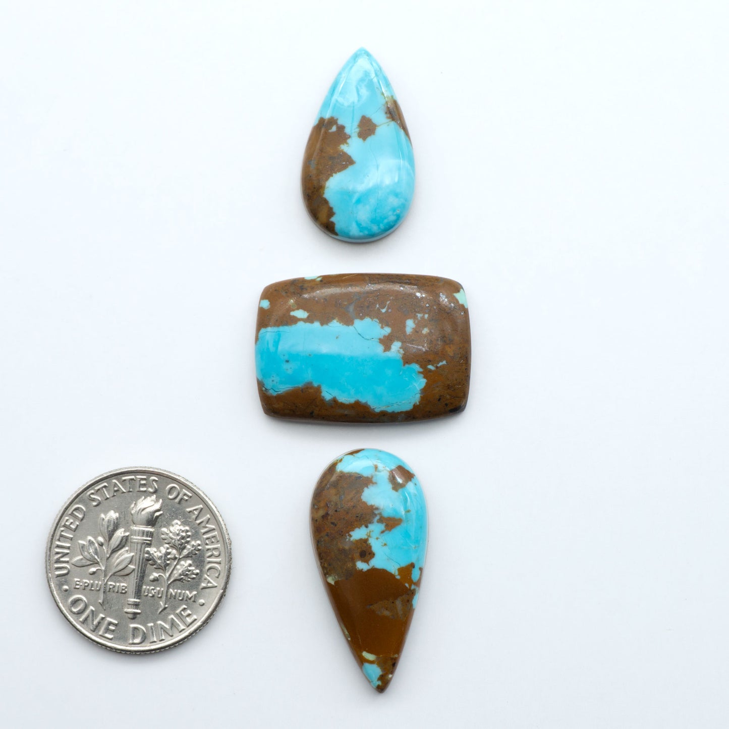 Number 8 Turquoise Cabochons have been selected for their quality and unique appearance. Don't miss the chance to add a one-of-a-kind piece to your collection.