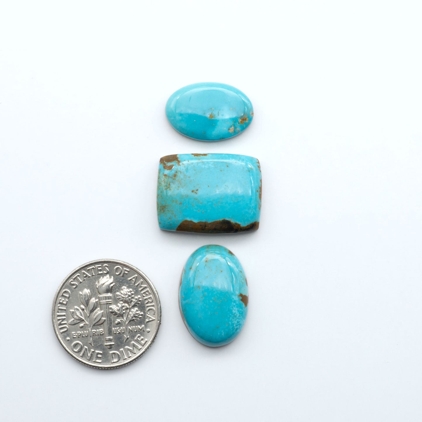 Number 8 Turquoise Cabochons have been selected for their quality and unique appearance. Don't miss the chance to add a one-of-a-kind piece to your collection.