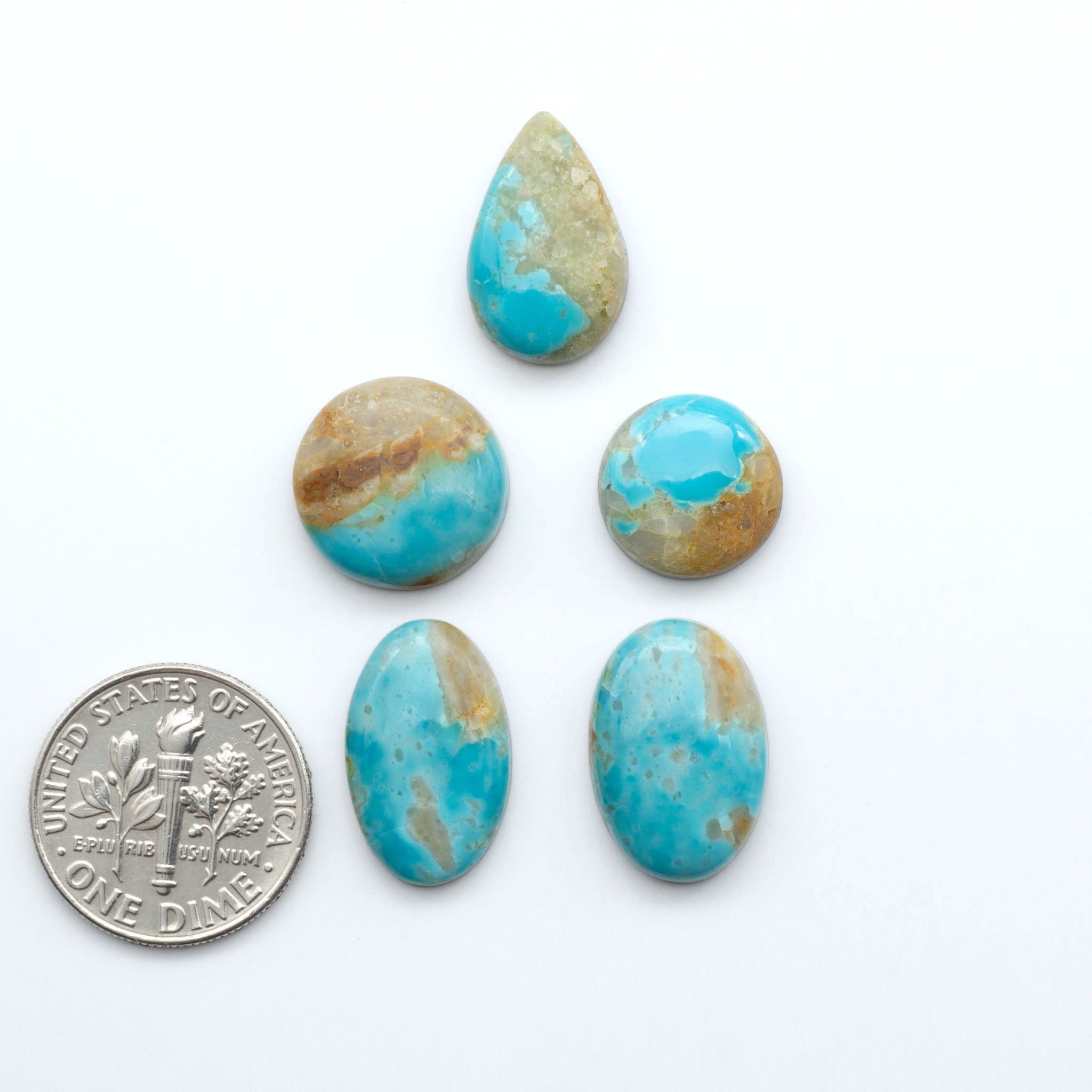 Pilot Mountain Turquoise Cabochons – Cutting Edge Turquoise