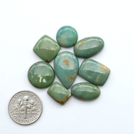 Experience the beauty of Turquoise Mountain Cabochons. With their distinctive blue and green color, these gemstones are perfect for any jewelry piece