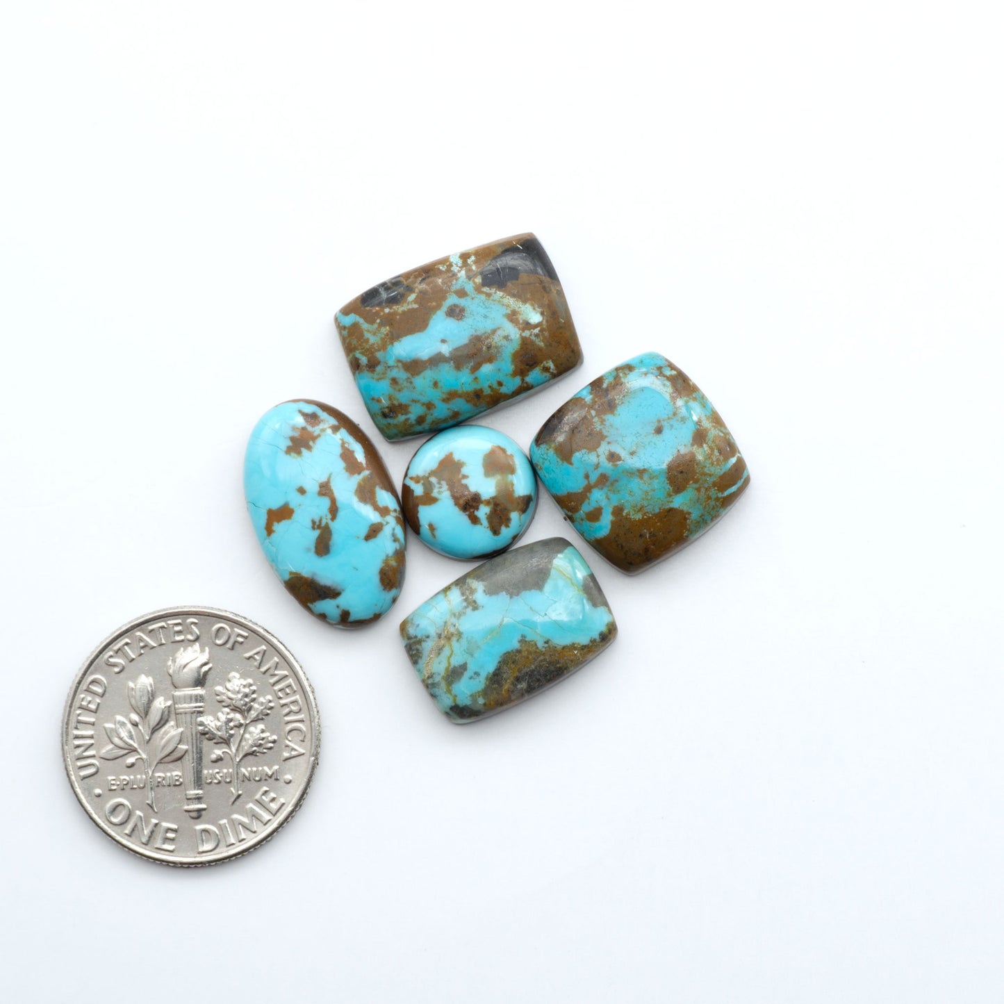 Number 8 Turquoise Cabochons have been selected for their quality and unique appearance. Don't miss the chance to add a one-of-a-kind piece to your collection.