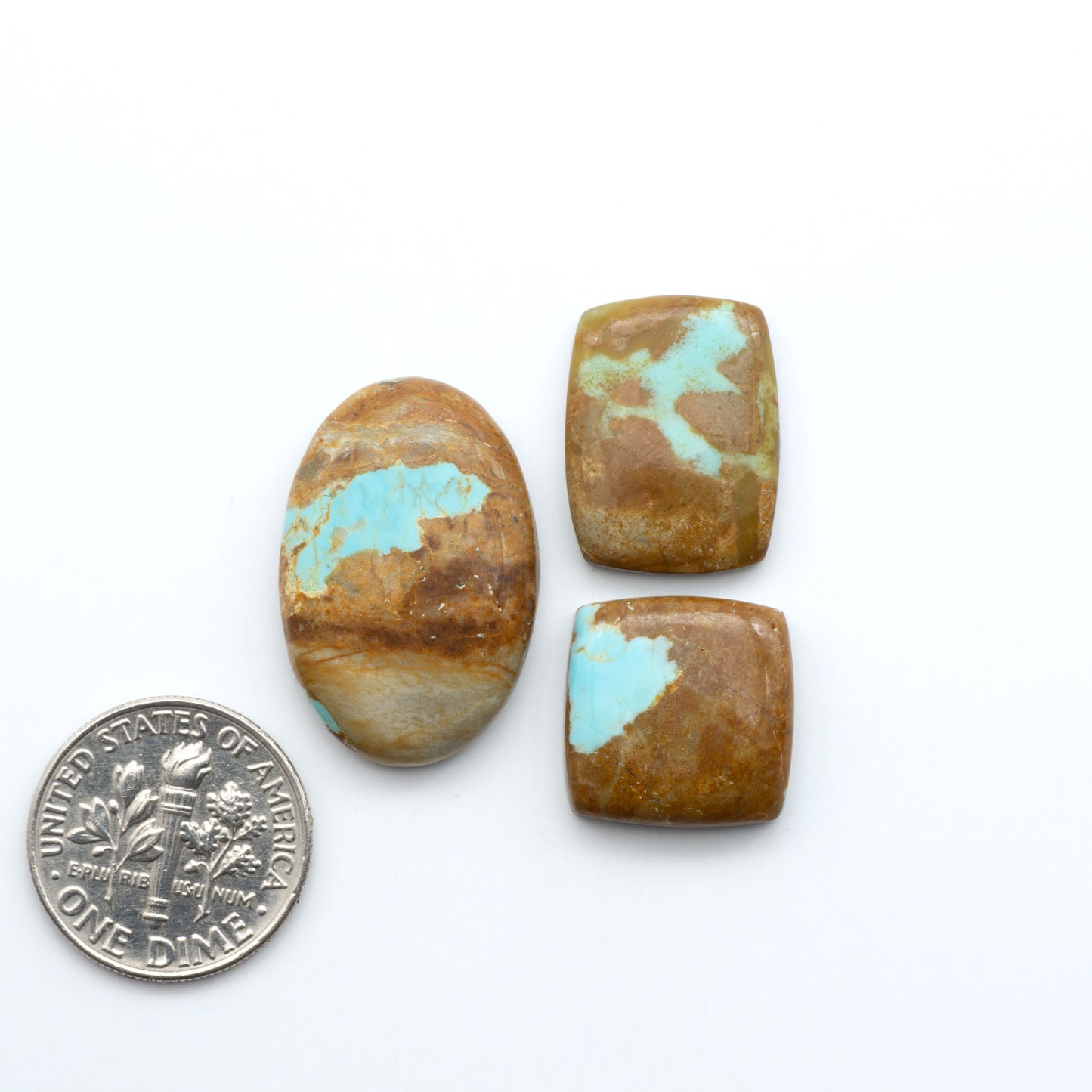 Number 8 Turquoise Cabochons have been selected for their quality and unique appearance. Don't miss the chance to add a one-of-a-kind piece to your collection.