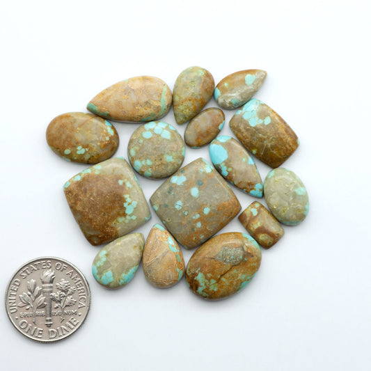 Number 8 Turquoise Cabochons have been selected for their quality and unique appearance. Don't miss the chance to add a one-of-a-kind piece to your collection.
