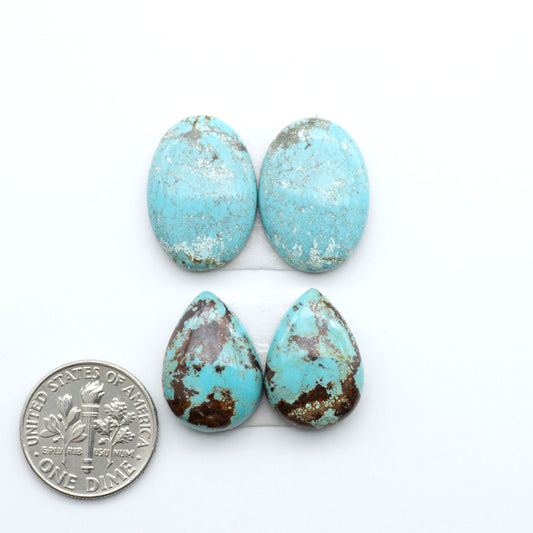 Number 8 Turquoise Cabochons have been selected for their quality and unique appearance. Don't miss the chance to add a one-of-a-kind piece to your collection.