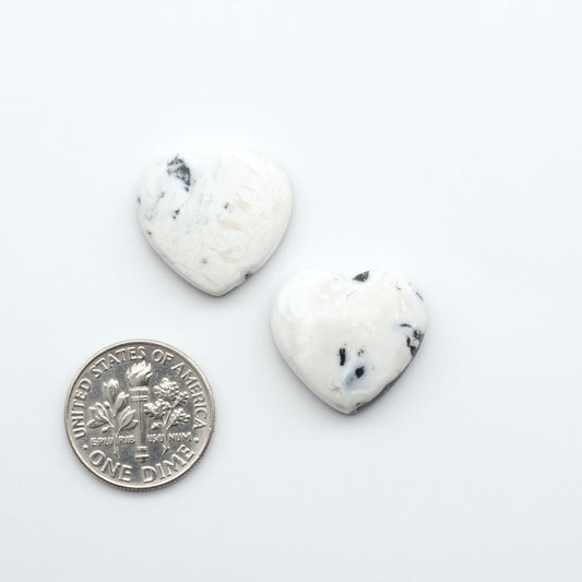 Natural White Buffalo Stone Cabochons are semi-precious gemstones cut into shapes ideal for jewelry-making, making them an excellent choice for artisans