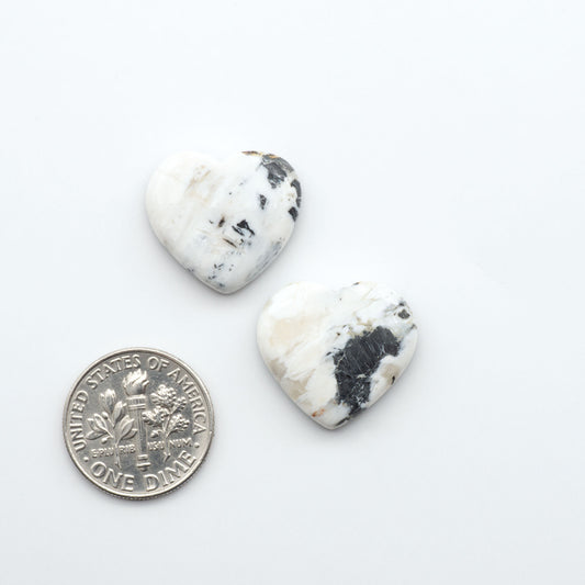 Natural White Buffalo Stone Cabochons are semi-precious gemstones cut into shapes ideal for jewelry-making, making them an excellent choice for artisans