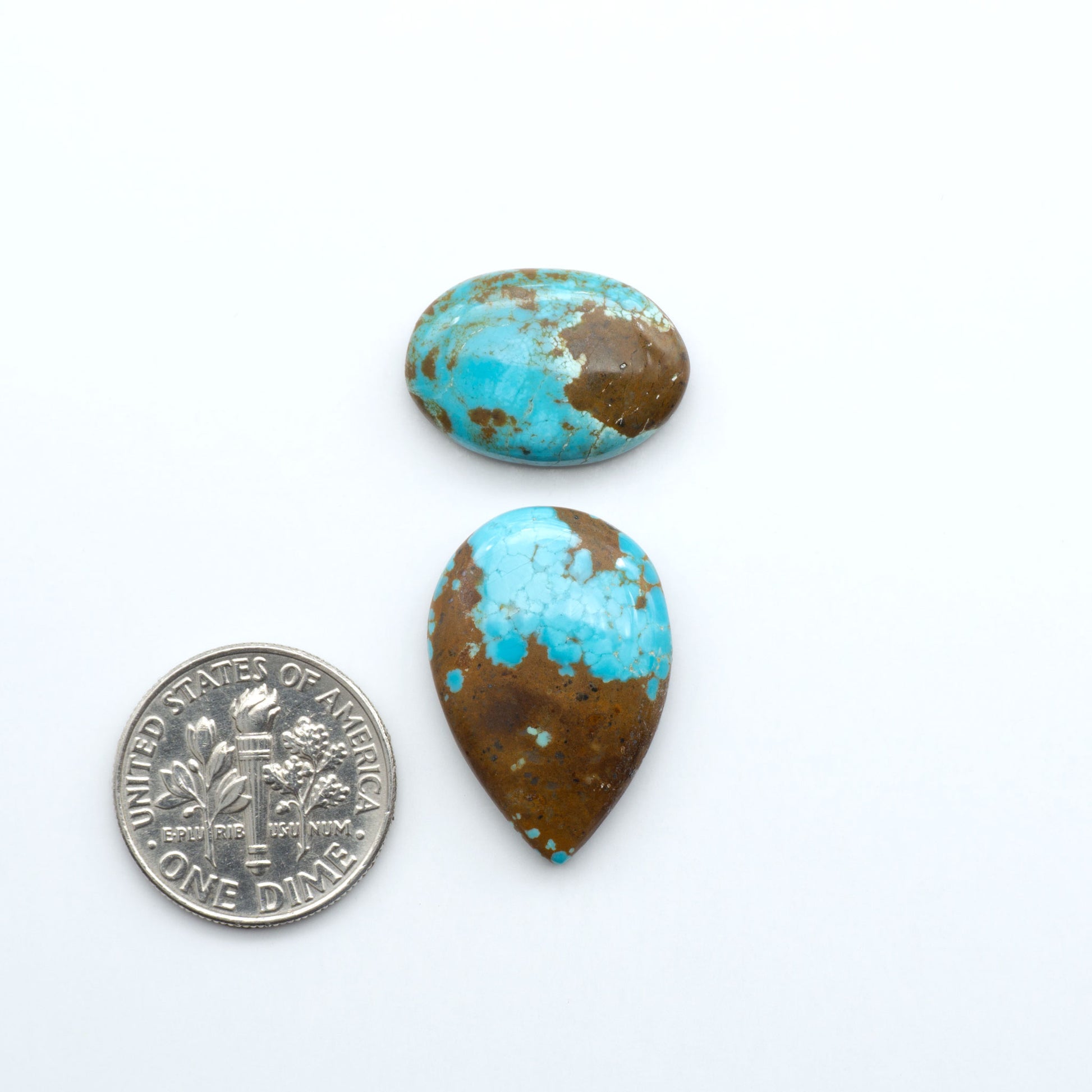 Number 8 Turquoise Cabochons have been selected for their quality and unique appearance. Don't miss the chance to add a one-of-a-kind piece to your collection.