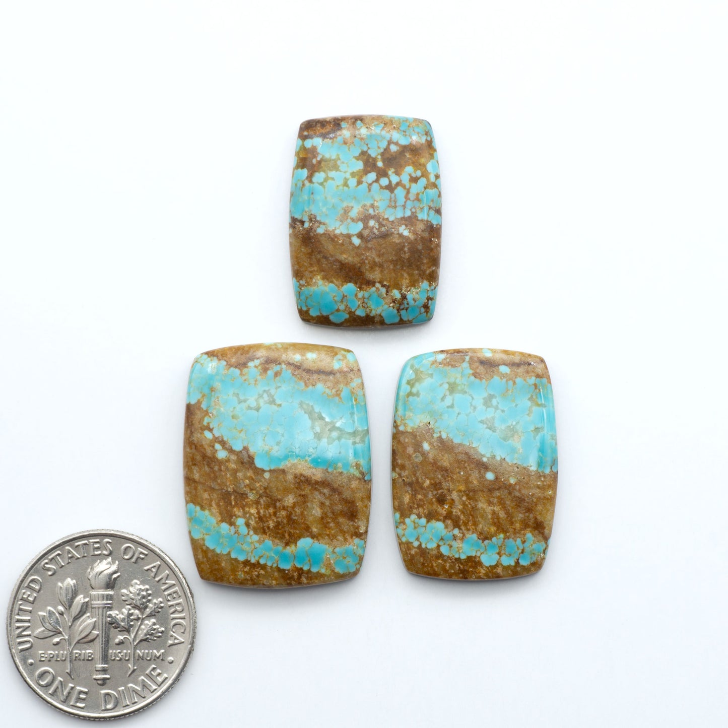 Number 8 Turquoise Cabochons have been selected for their quality and unique appearance. Don't miss the chance to add a one-of-a-kind piece to your collection.