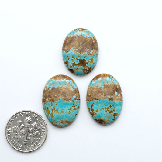 Number 8 Turquoise Cabochons have been selected for their quality and unique appearance. Don't miss the chance to add a one-of-a-kind piece to your collection.