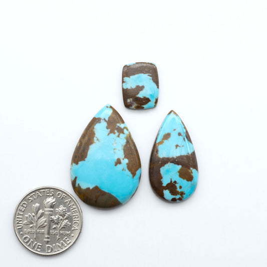 Number 8 Turquoise Cabochons have been selected for their quality and unique appearance. Don't miss the chance to add a one-of-a-kind piece to your collection.