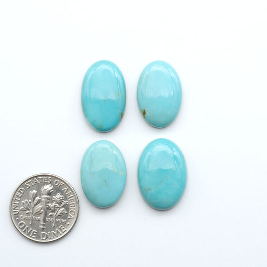 Add a touch of beauty to your collection with our stunning Pilot Mountain Turquoise Cabochons. Perfect for jewelry making each piece is truly one-of-a-kind.