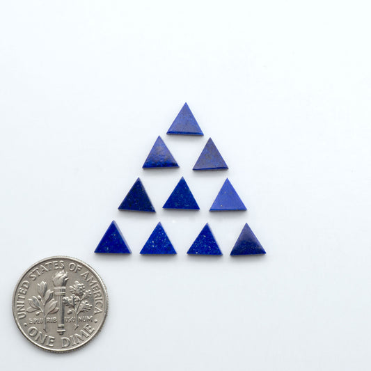 Shop natural Lapis Lazuli cabochons with rich blue tones and golden pyrite, perfect for silversmiths and jewelry makers designing custom pieces.