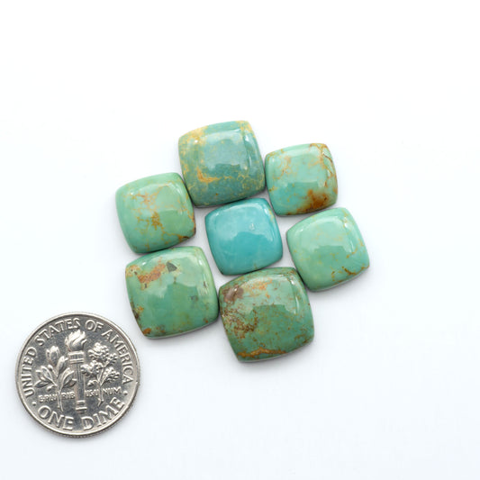 Experience the beauty of Turquoise Mountain Cabochons. With their distinctive blue and green color, these gemstones are perfect for any jewelry piece.