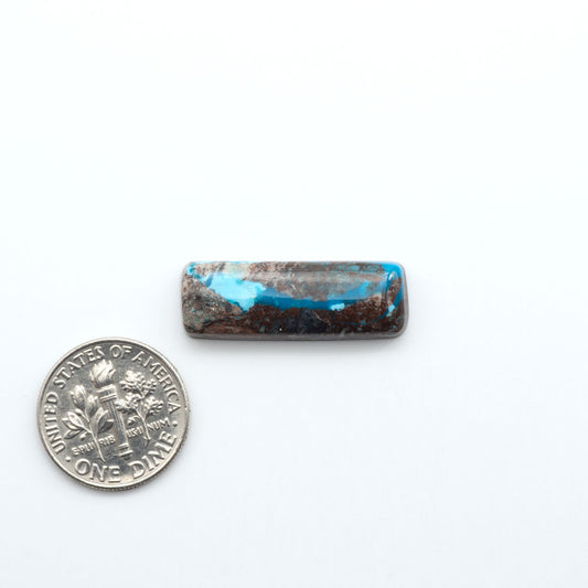 Rare Bisbee Turquoise cabochons with rich blue color and classic brown matrix. Perfect for jewelry makers, collectors, and lovers of fine American turquoise.