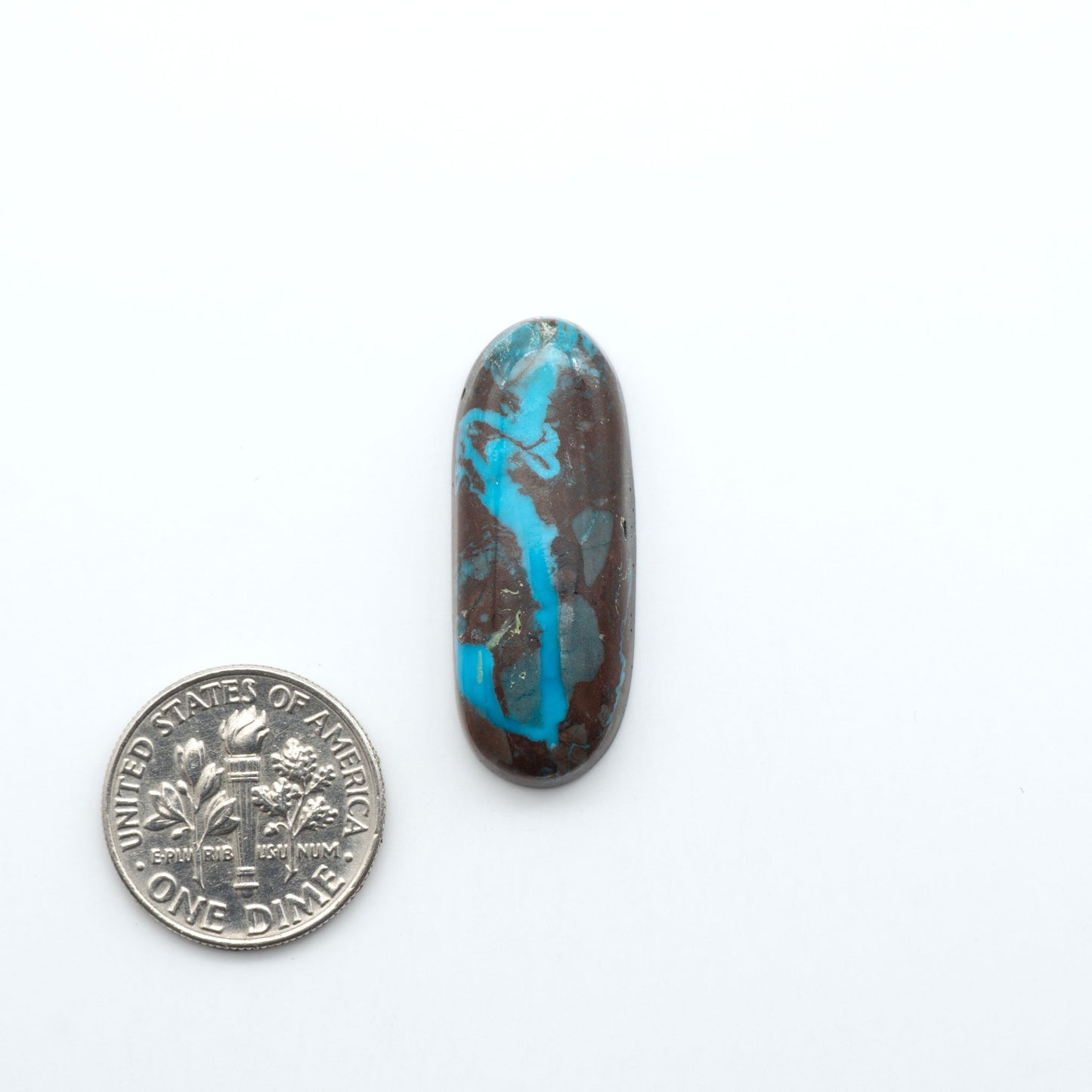 Rare Bisbee Turquoise cabochons with rich blue color and classic brown matrix. Perfect for jewelry makers, collectors, and lovers of fine American turquoise.