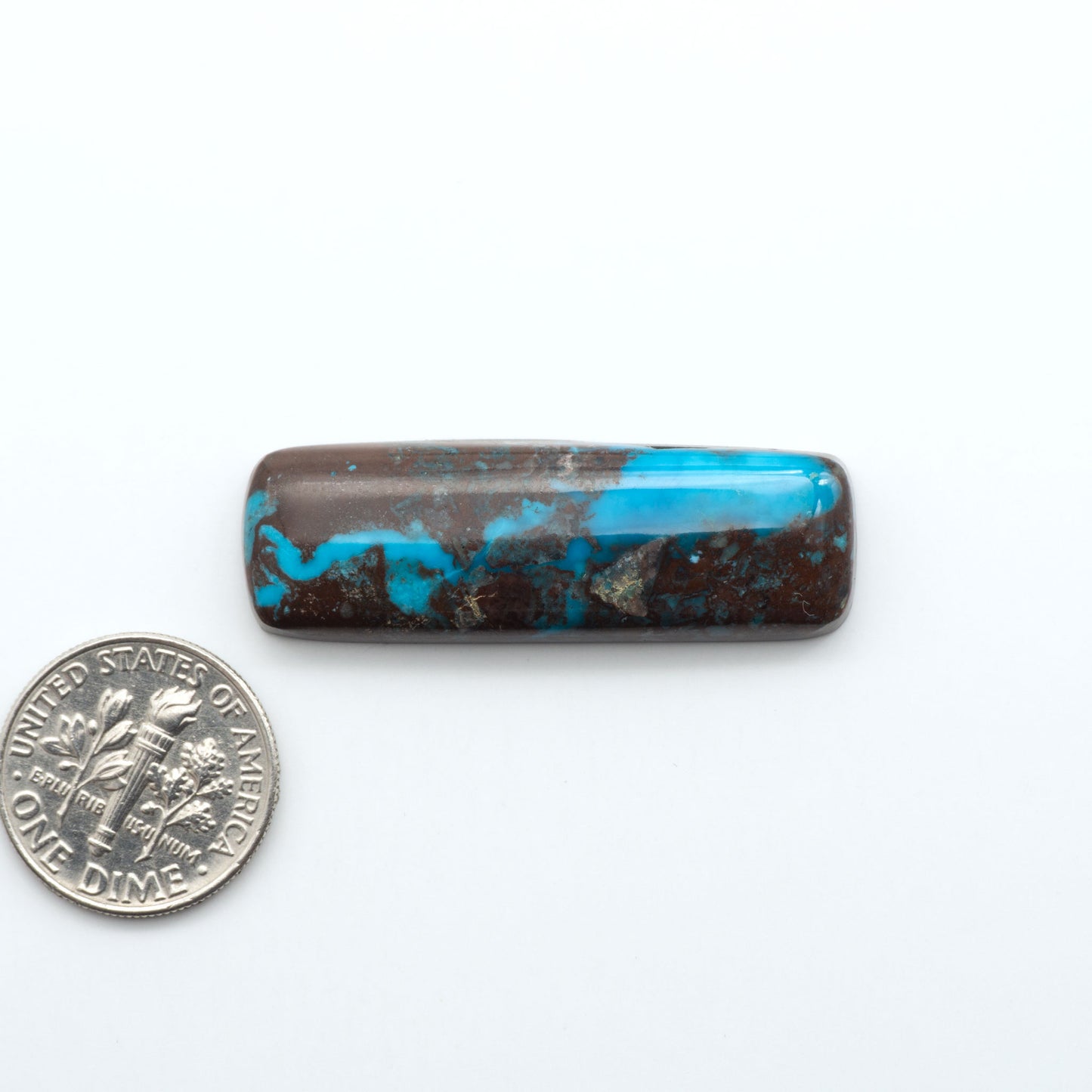 Rare Bisbee Turquoise cabochons with rich blue color and classic brown matrix. Perfect for jewelry makers, collectors, and lovers of fine American turquoise.