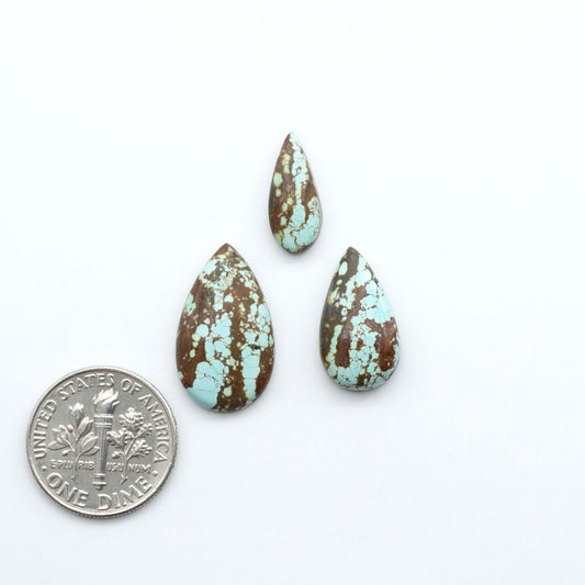 Number 8 Turquoise Cabochons have been selected for their quality and unique appearance. Don't miss the chance to add a one-of-a-kind piece to your collection.
