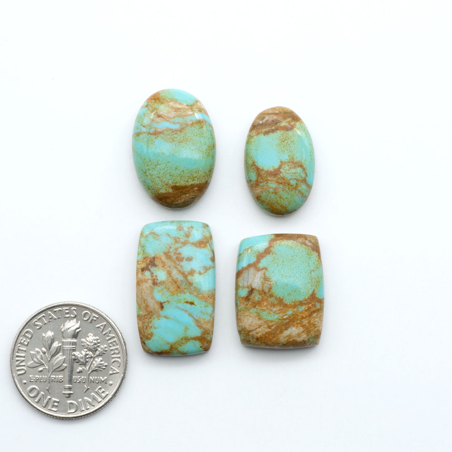 Number 8 Turquoise Cabochons have been selected for their quality and unique appearance. Don't miss the chance to add a one-of-a-kind piece to your collection.