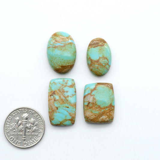 Number 8 Turquoise Cabochons have been selected for their quality and unique appearance. Don't miss the chance to add a one-of-a-kind piece to your collection.