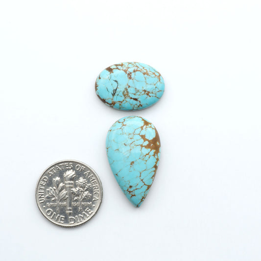 Number 8 Turquoise Cabochons have been selected for their quality and unique appearance. Don't miss the chance to add a one-of-a-kind piece to your collection.