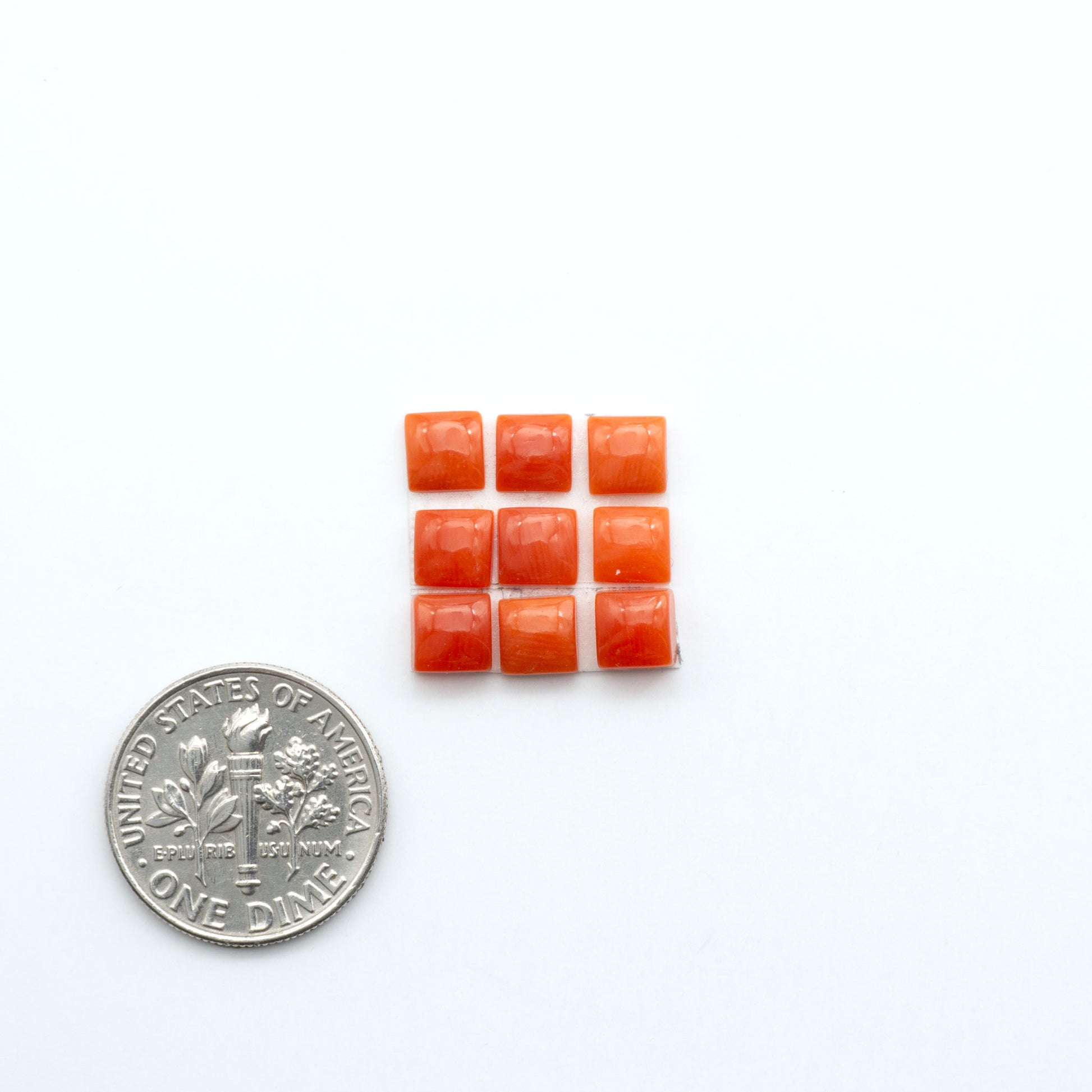 Discover natural Red Coral cabochons with deep crimson hues and smooth polish, ideal for creating timeless handcrafted rings, pendants, and custom designs.