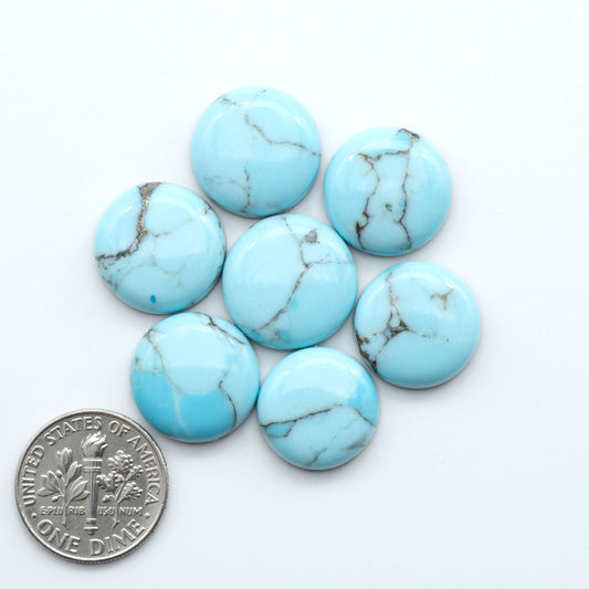 Enhance your jewelry designs with Pressed Turquoise Nugget Cabochons. Crafted from composite materials they add a captivating touch to your creations.