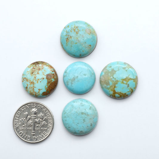 Add a touch of beauty to your collection with our stunning Pilot Mountain Turquoise Cabochons. Perfect for jewelry making each piece is truly one-of-a-kind.
