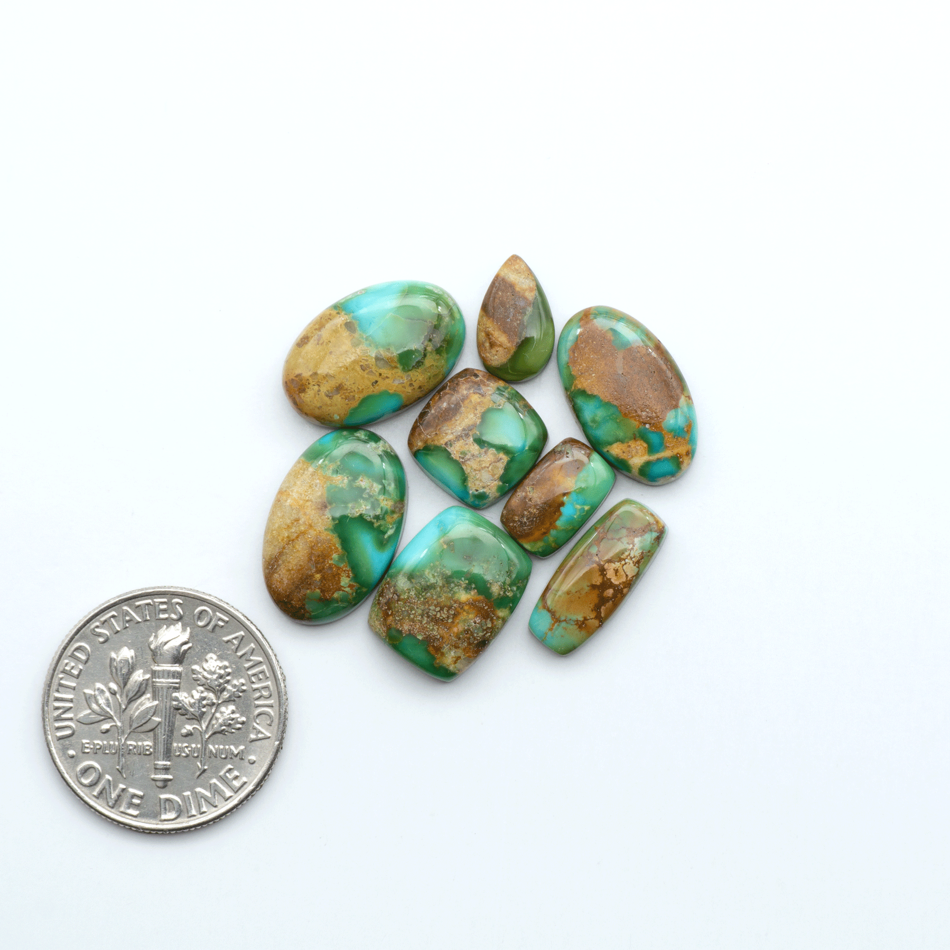 Sonoran Mountain Turquoise showcases a stunning blend of blue and green hues and natural patterns that make it a must-have for any jewelry collection.