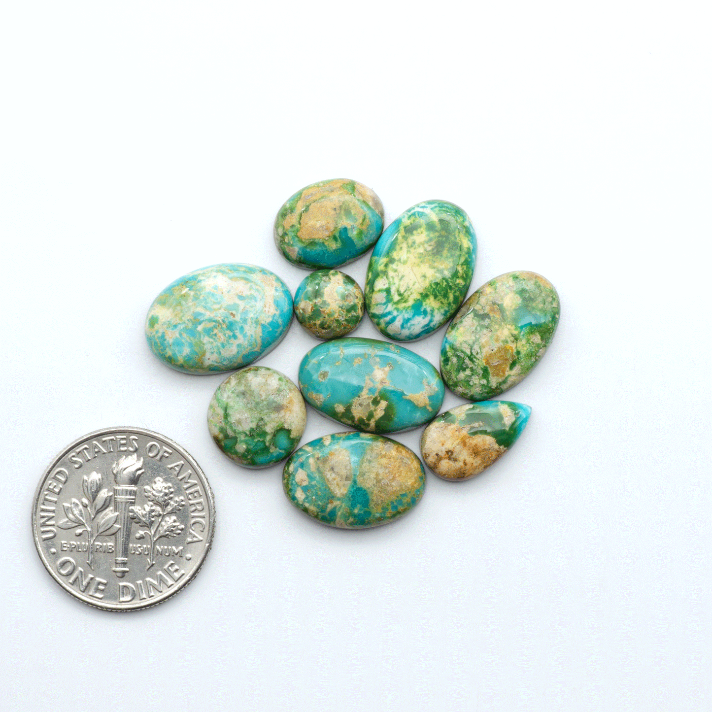 Sonoran Mountain Turquoise showcases a stunning blend of blue and green hues and natural patterns that make it a must-have for any jewelry collection.