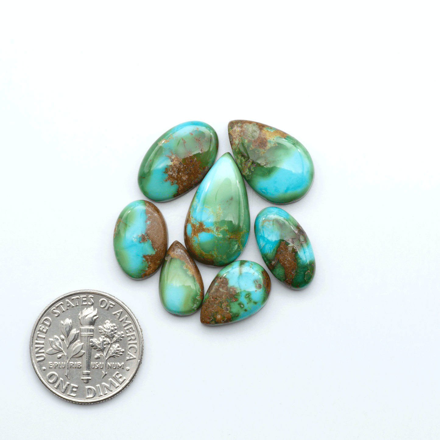 Sonoran Mountain Turquoise showcases a stunning blend of blue and green hues and natural patterns that make it a must-have for any jewelry collection.