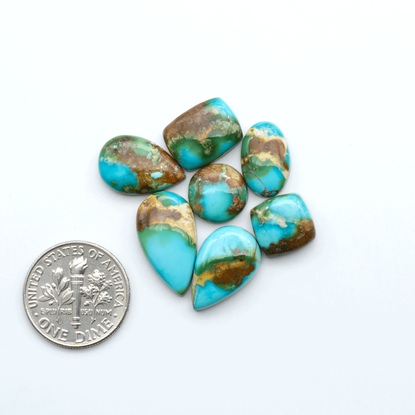 Sonoran Mountain Turquoise showcases a stunning blend of blue and green hues and natural patterns that make it a must-have for any jewelry collection.